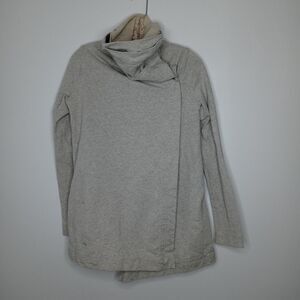 lululemon gray cocoon neck jacket size 4